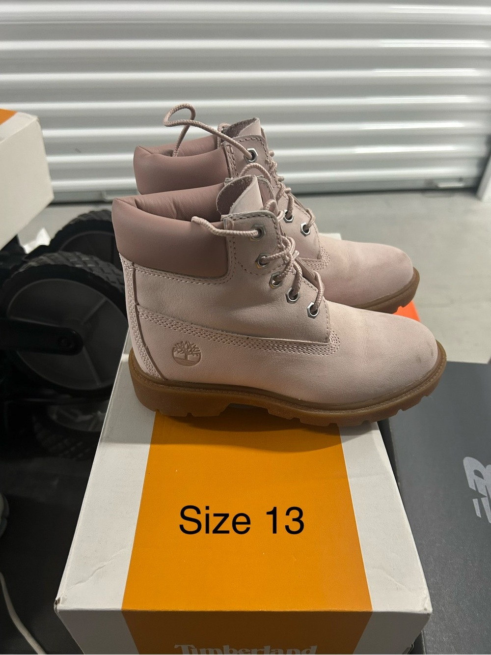 Timberland Kids Pink Lace-Up Leather Boots
